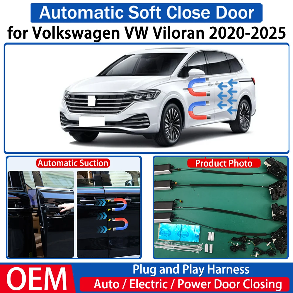 for Volkswagen VW Viloran 2020-2025 Car OEM Automatic Soft Close Door Electric Suction Kit Auto Power Closing System Plug＆play