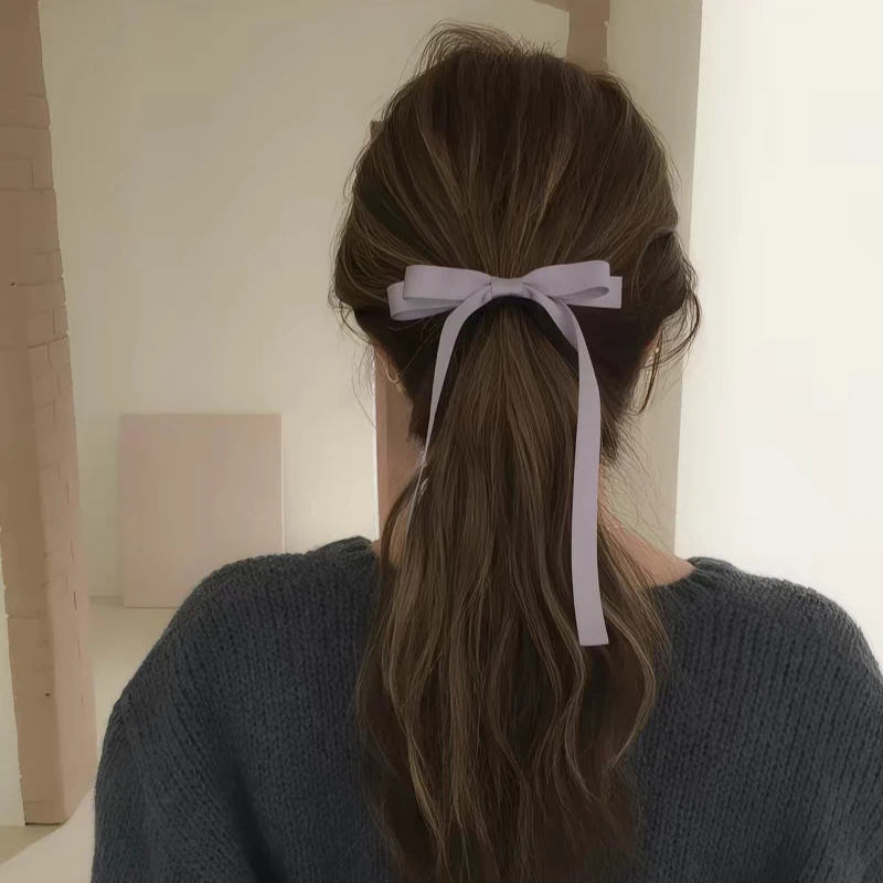 Vintage Ribbon Bow Cute Hairpin Hair Claw Side Clips for Women Girls Kids Child Gift Wedding Party Hair Accessories Headwear