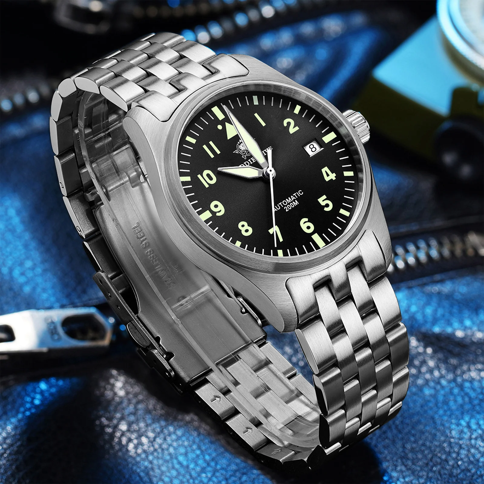 ADDIESDIVE NEW Watches For Men C3 Super Luminous 20Bar Waterproof 316L Stainless Reloj Hombre AD2519 Automatic Mechanical Watch
