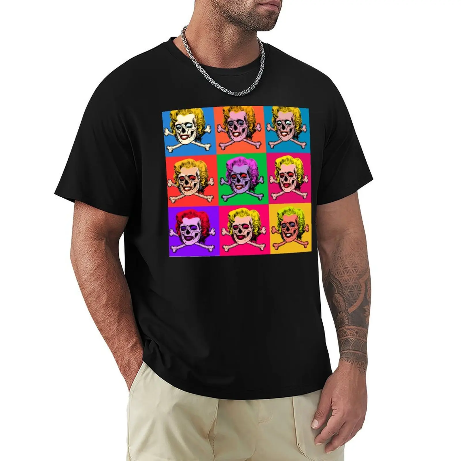 Masterpiece Skull Warhol T-Shirt Performance Workout Short Sleeve Tee