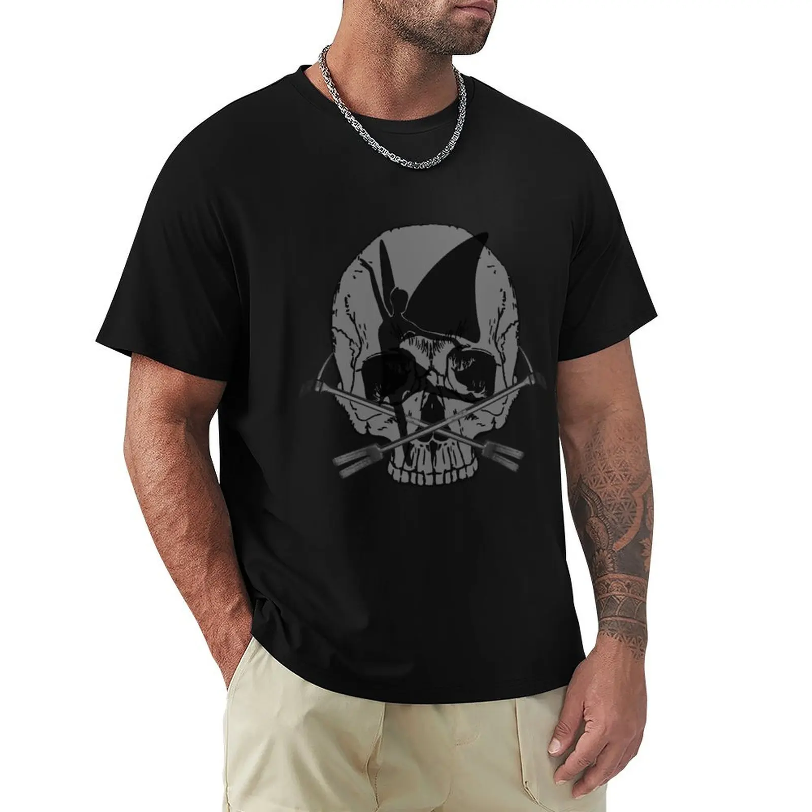 The Jinx Fairy black flag (skull & crossbones) T-Shirt Plus Size Short Sleeve T-Shirt
