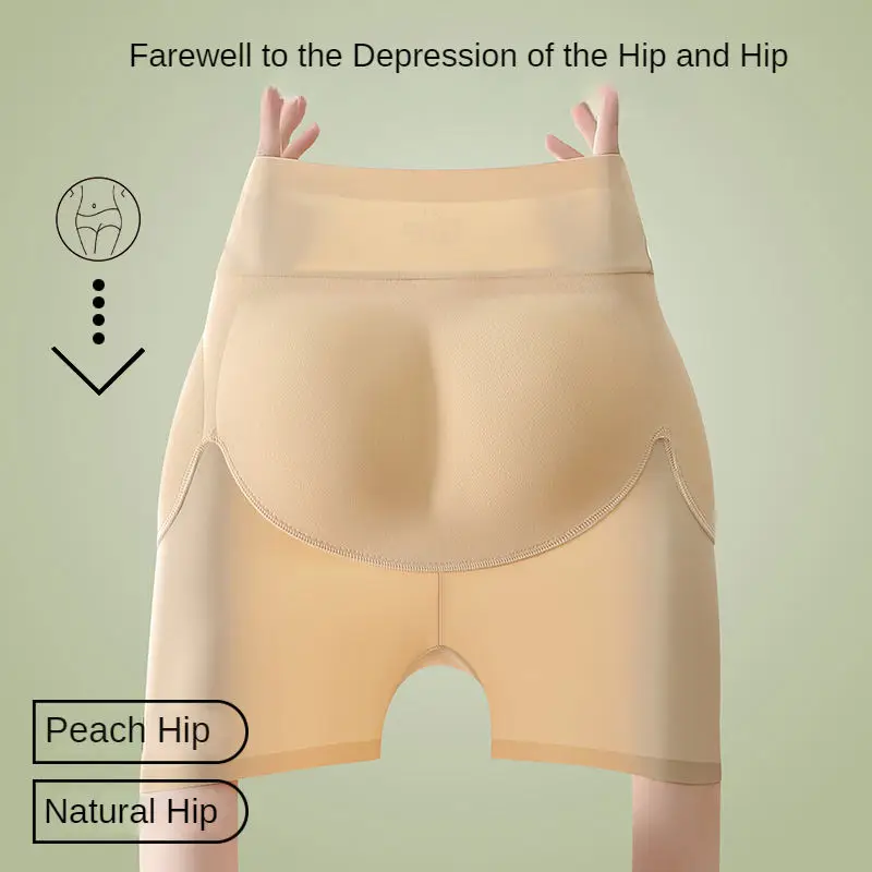 Women Seamless High Waist Body Shaper Shorts Tummy Control Panties Butt Enhancer Slimming Underwear Anti Roll Shapewear Shorts