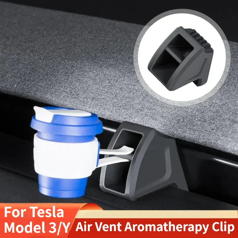 Air Vent Aromatherapy Clip for Tesla Model Y Juniper 2025 Model 3 Highland 2024 2025 Silicone Car Air Freshener Holder Car Parts