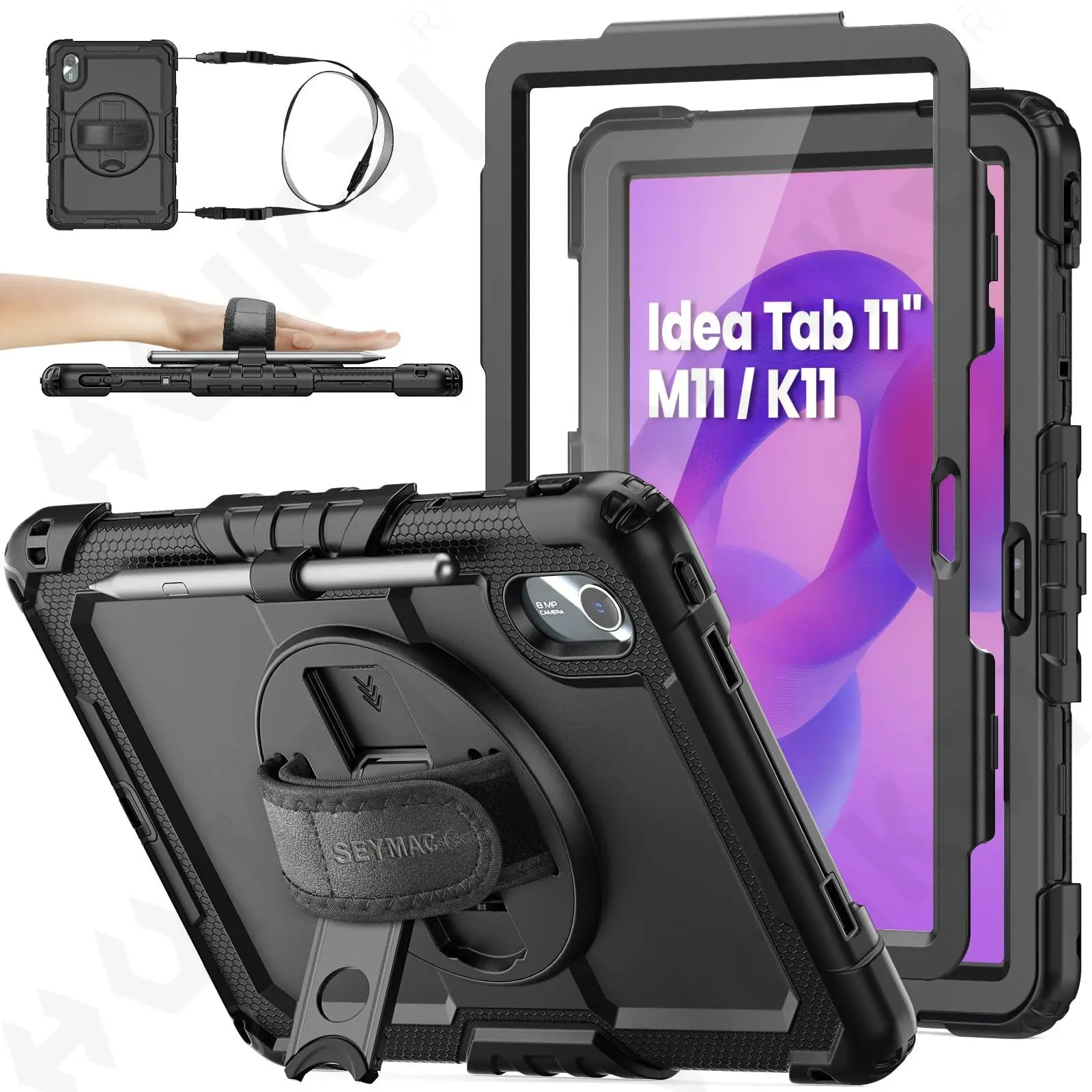 Case For Lenovo Idea Tab 11 inch 2025 (TB-336ZU TB-336FU) Heavy Duty Shockproof Protective Case 360° Rotating Stand Cover