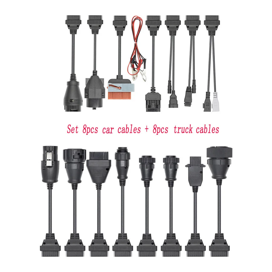 8pcs Car Cables Truck Cables Full Set For Plus Multidiag OBD OBD2 Diagnostic Tool Interface Auto Scanner Adapter