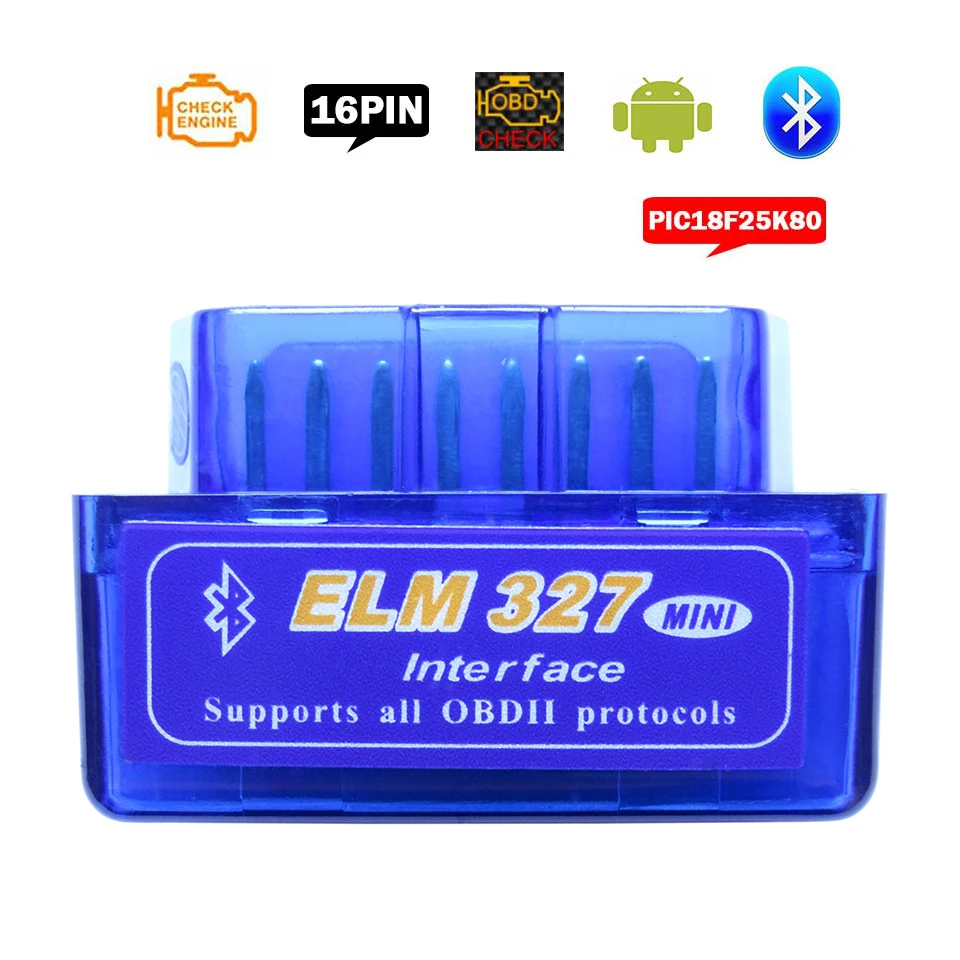 Obd2 Scanner Elm327 Bluetooth V1.5 Cars Diagnostic Tools ELM 327 V 1.5 OBD 2 Auto Code Reader Diagnostic-Scanner For Android