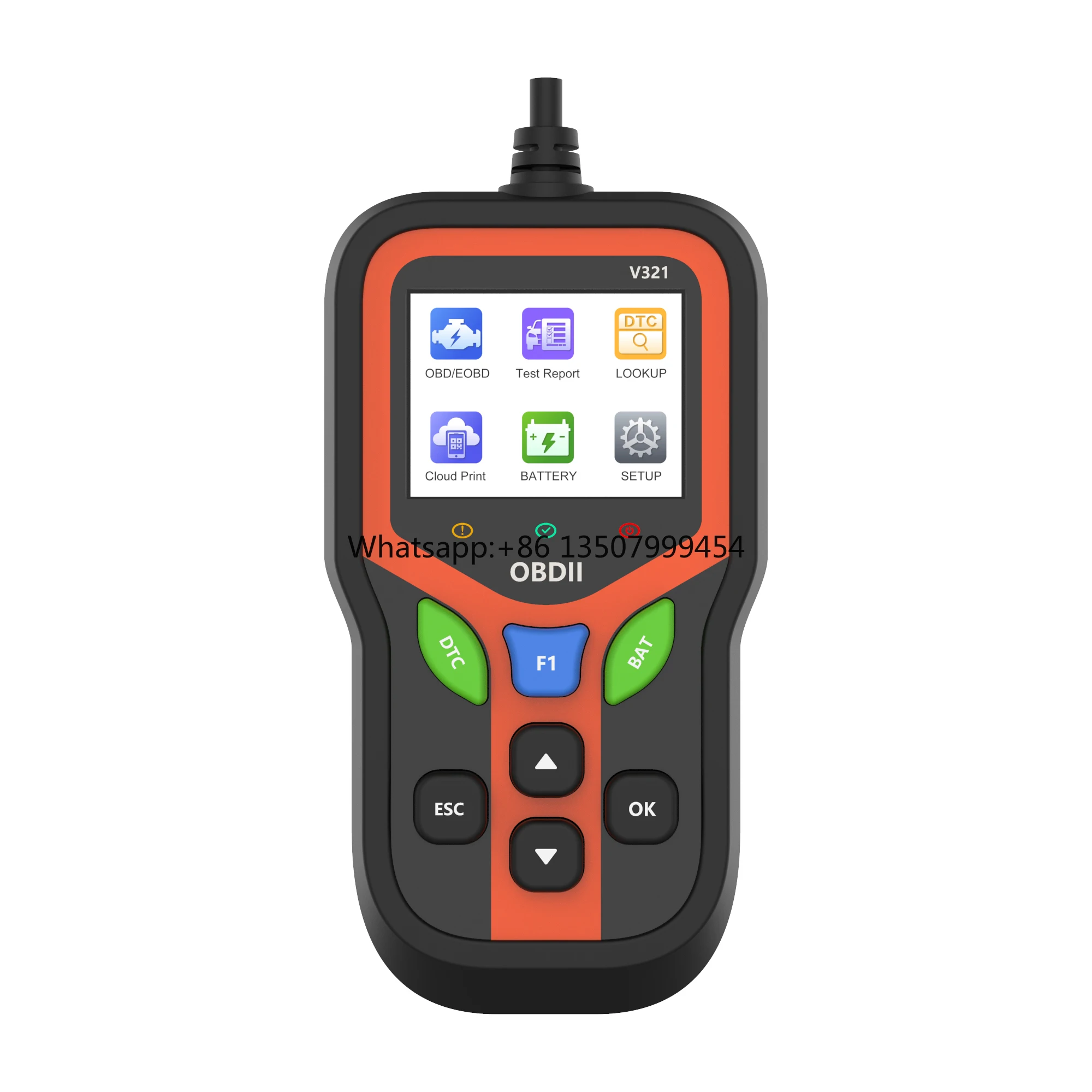 Scan Tool Car Diagnostic OBD2 Scanner with Fault Code Reader Battery Health Testing and IM Readiness Detection