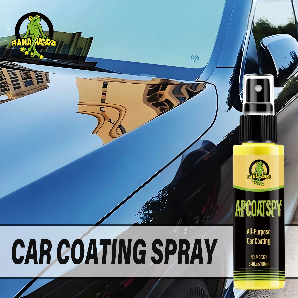 Ceramic Car Coating Spray Nano Ceramic Coating Crystal Polish Auto Paint Care Hydrophobic Shiny Durable Protection Car Detailing