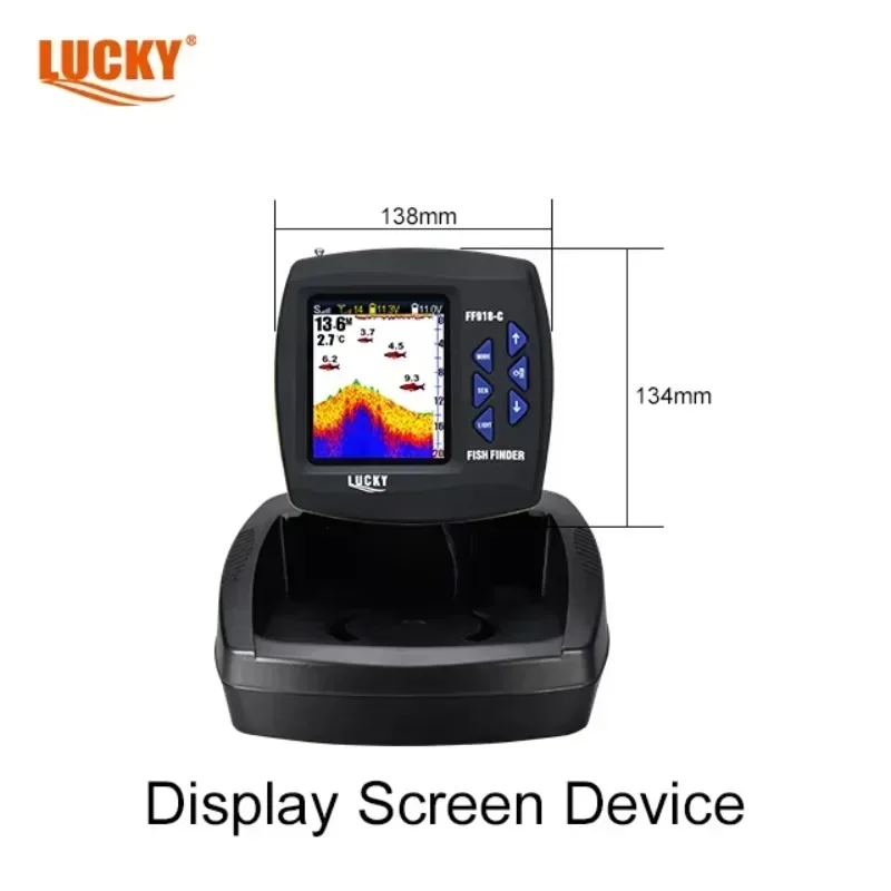 New LUCKY FF918C-WL Color Display LUCKY Sonar Ff918 Remote Control 500m Wireless Operating Range Fishfinder
