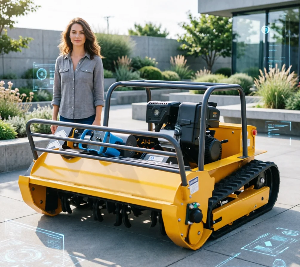 Customized Remote Control Lawn Mower Wireless RC Grass Cutter For Garden And Orchard