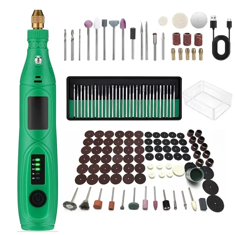 USB Charging Mini Electric Mill Wireless Electric Drill Set 146-Piece DIY Engraving Pen 508 Grinder Miniature Grinder Battery