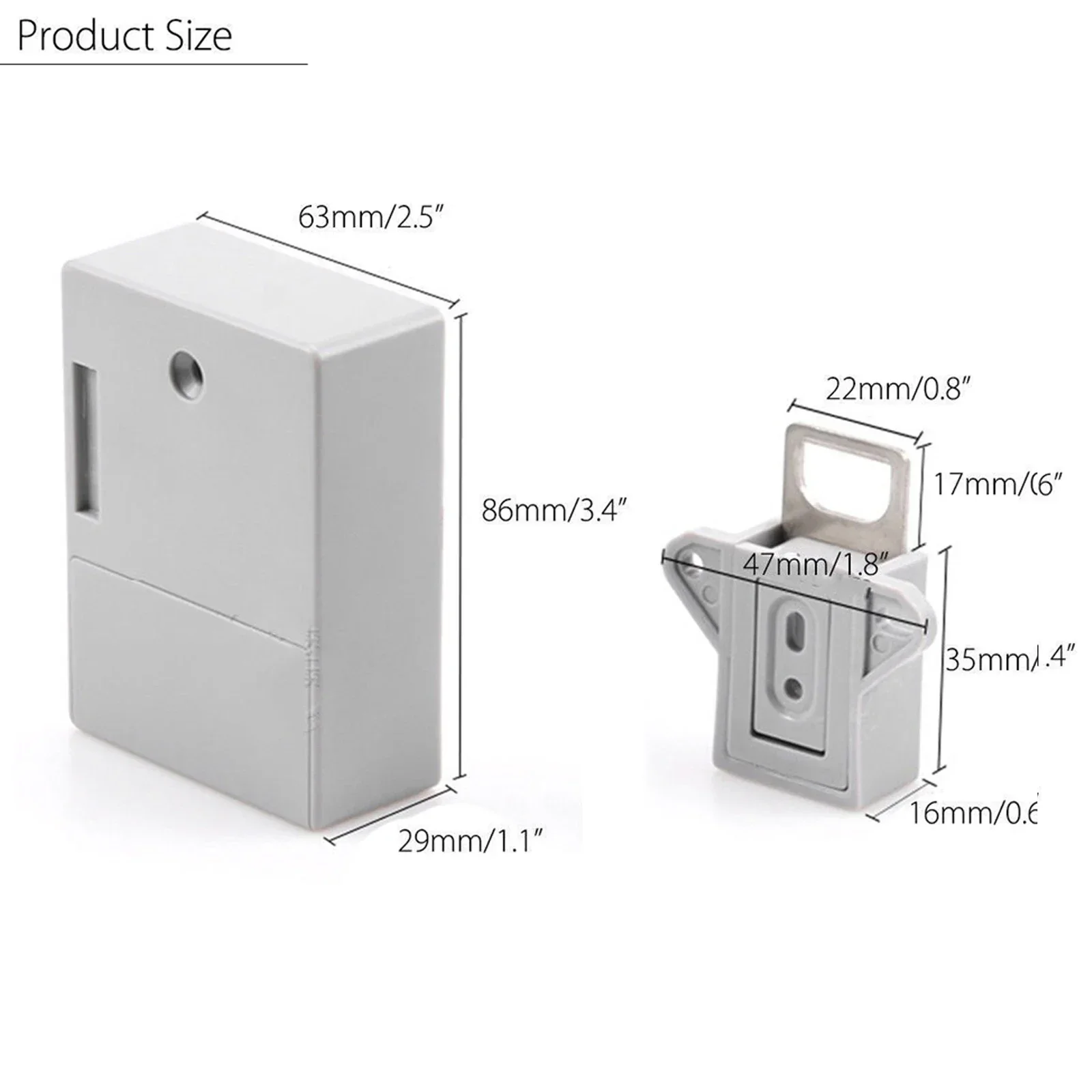 IC Card Sensor Cabinet Lock Battery Drawer Intelligent Smart Lock DIY Invisible Hidde Digital Lock without Perforate Hole Kits