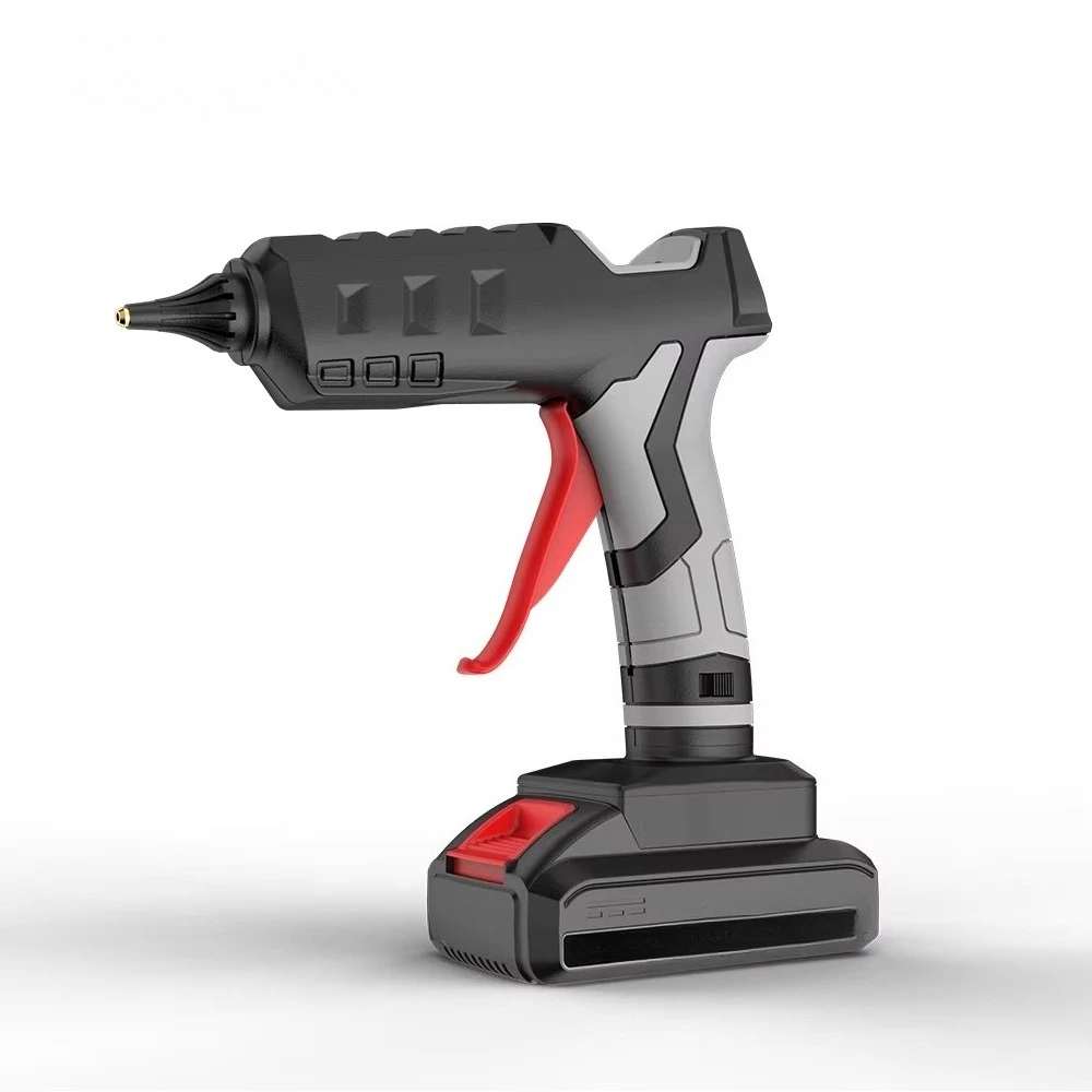 Cordless Battery Hot-Melt Glue Gun Electric Repair DIY Tool with Copper Nozzle Plastic Material Grade Heat Guns