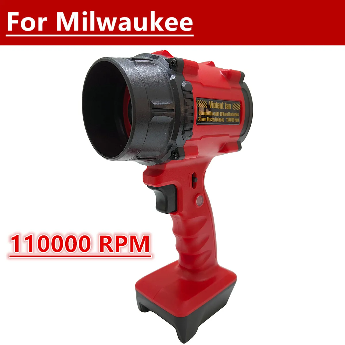 110000RPM Jet Turbo Fan Electric Air Blower Portable Violent Fan High Speed Cordless Air Duster For Milwaukee 18V Battery