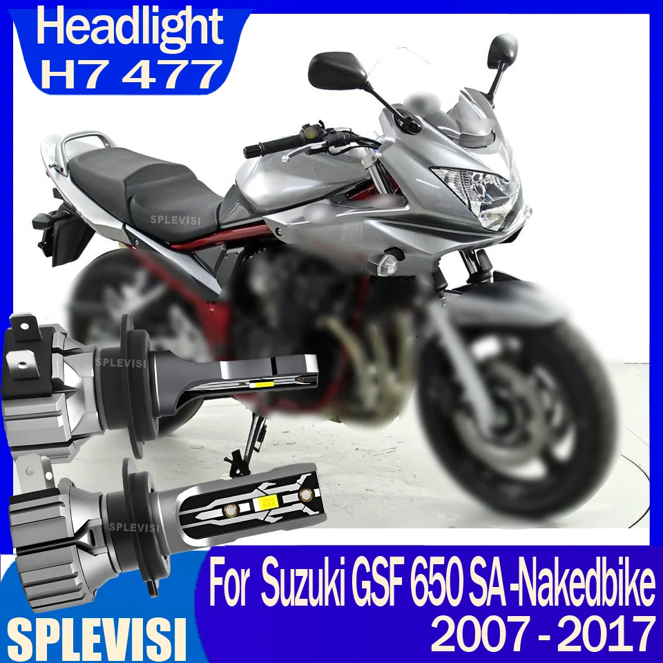60000 Hour Lifespan Plug-and-Play Hassle-Free Durable & Strong Motorcycle Headlight For Suzuki GSF 650 SA -Nakedbike 2007-2017