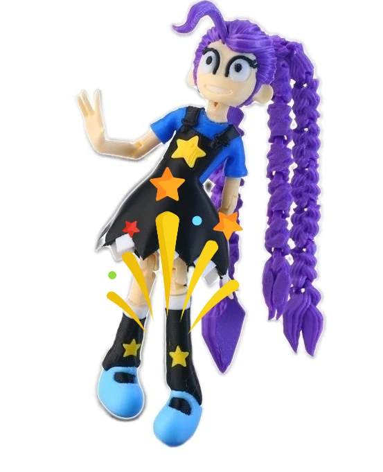 New Poppy Playtime Chapter 5 Lily Love Blaze 3D Printed Action Figure Model Collectible Toy Gift for Game Fans