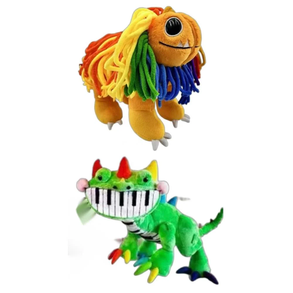 Poppy Playtimes Yarnaby Plush Colorful Lion Plush Piano Dinosaur Yarnaby Doll Birthday Christmas Gift
