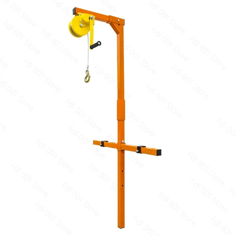 Air conditioner hoisting artifact, maintenance and disassembly tools, external machine bracket, hand winch, air  installation