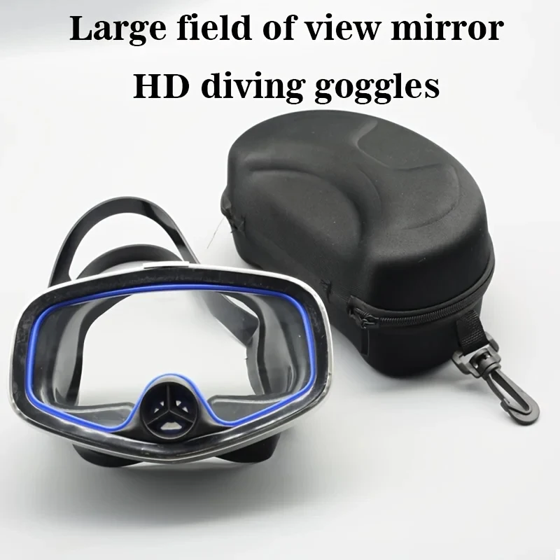 Adult professional diving mask swimming goggles, anti-fog diving goggles,  half snorkel mask, snorkeling goggles equipment