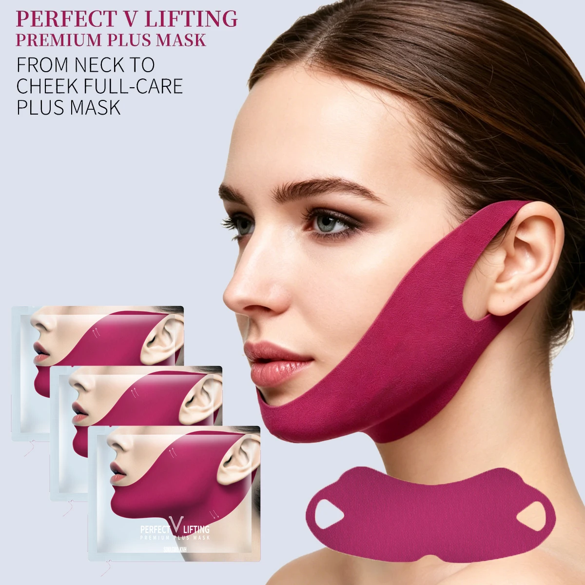 1/3/5/10PCS Peptides V-Shaped Firming Lifting Mask Collagen Hydrating Moisturizing Gel Patches for Double Chin Cheek Care Mask