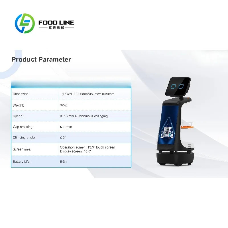 High-Tech AI Reception Robot Remote Video Call for Restaurants Malls-Intelligent Guidance Humanoid Robot Customized