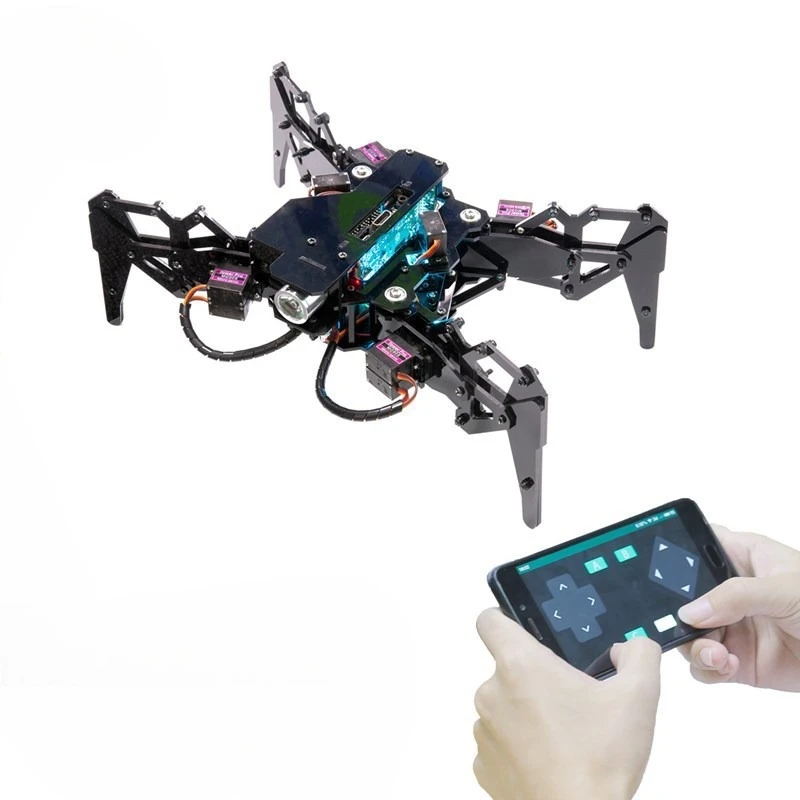 Quadruped robot WiFi camera AI video