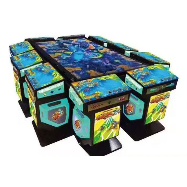for Arcade video robot fish hunter table game console purple conquer the king of the ocean 3 fish game