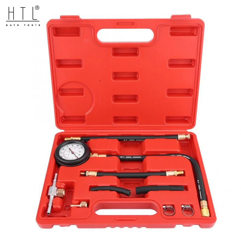 TU-113 Auto Fuel Injection Pump Pressure Tester Kit Car Petrol Gas Engine Cylinder Compression Gauge Car Diagnostic Tool