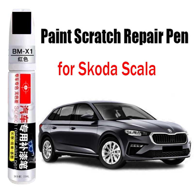 Car Paint Repair Pen for Skoda Scala 2026 Car Scratch Repair Paint Touch-Up Paint Pen Auto Accessories White Black Silver Grey