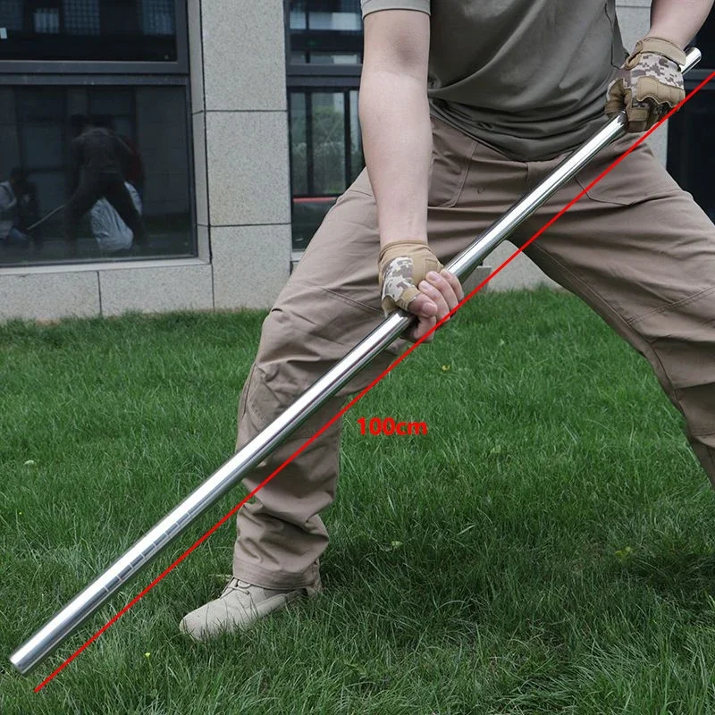 50cm + 50cm Stainless Steel Combination Stick Car Mounted Self-defense Window Breaking Tool