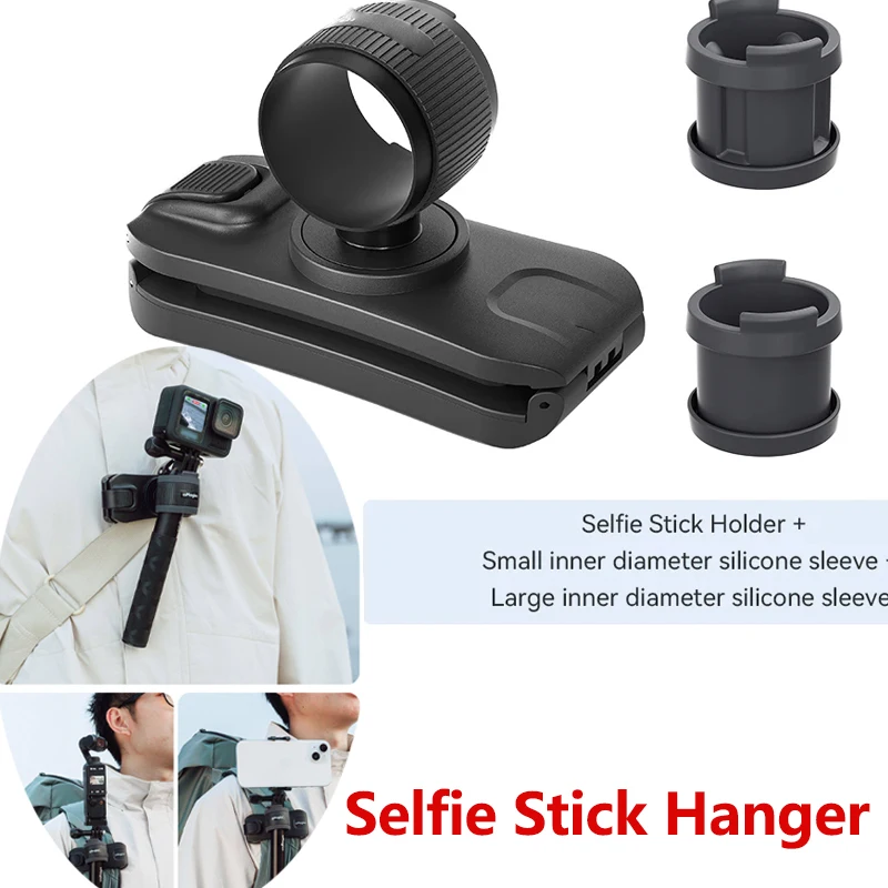 Selfie Stick Hanger For Action Camera Hands-free Backpack Belt Clip Holder Waist Quick Release Holder Accessory