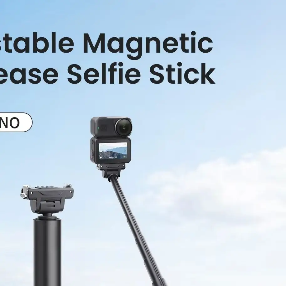 Dual-Direction Quick-Release Selfie Stick for DJI Osmo Action 4/5Pro/6/Nano/360 – Adjustable Monopod
