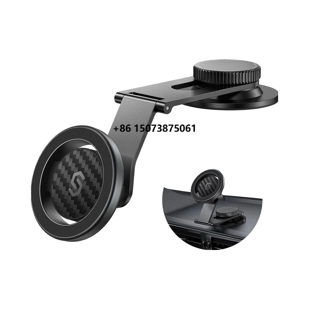 SYNCWIRE Universal Dashboard Car Mount for Foldable Aluminum Alloy Arm Super Stable Magnetic Phone Holder for Phones
