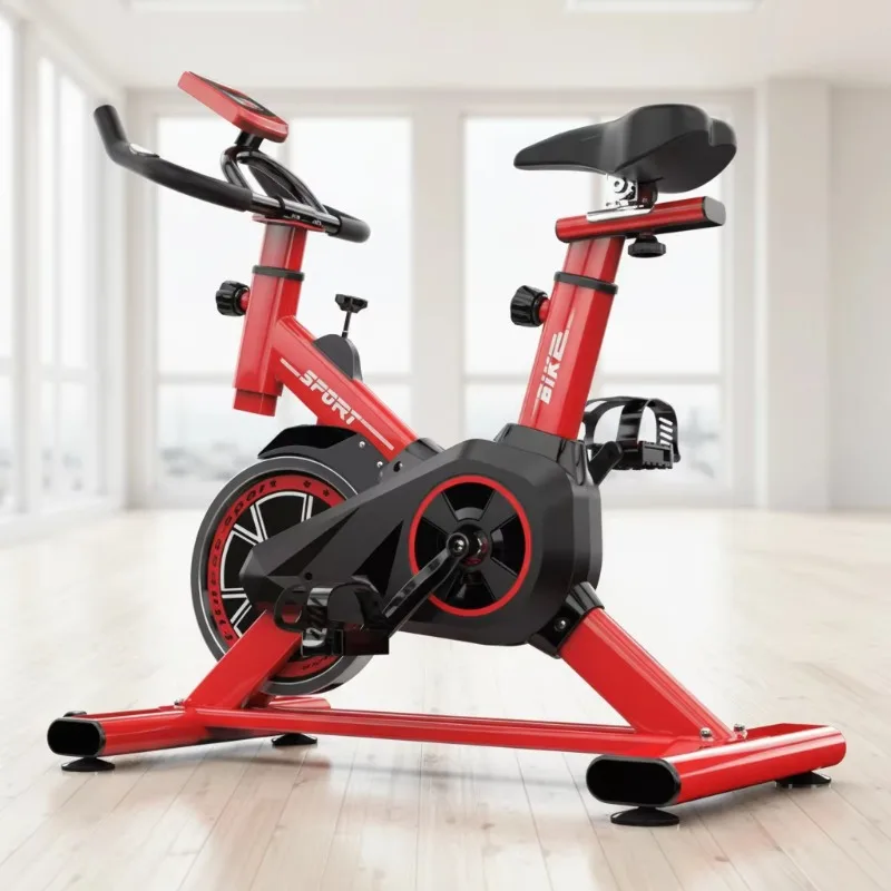 YTYIN Indoor Foldable Portable Steel Exercise Spin Bike With Aerobic Cycling Workout Machine Belt Drive System For Home Use