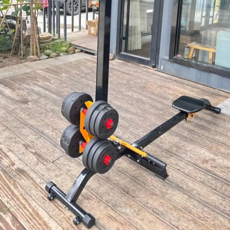 Dumbbell Rowing Machine With Adjustable Weight One-touch Foldable Dumbbell Set For Home Garden Multi-scene Fitness Training