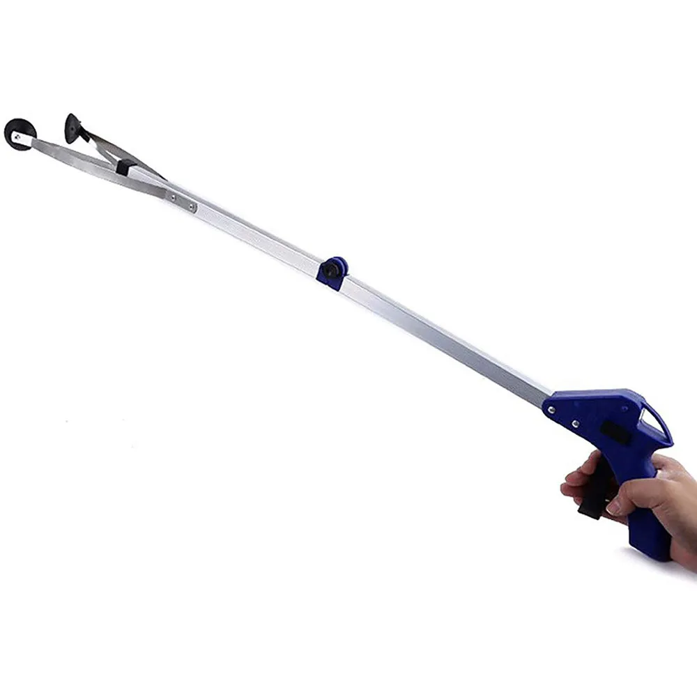 Extra Long Arm Extension Reacher Grabber Easy Reach Pick Up Tool Foldable Garbage Pick Up Tool Trash Rubbish Clip Dropshipping