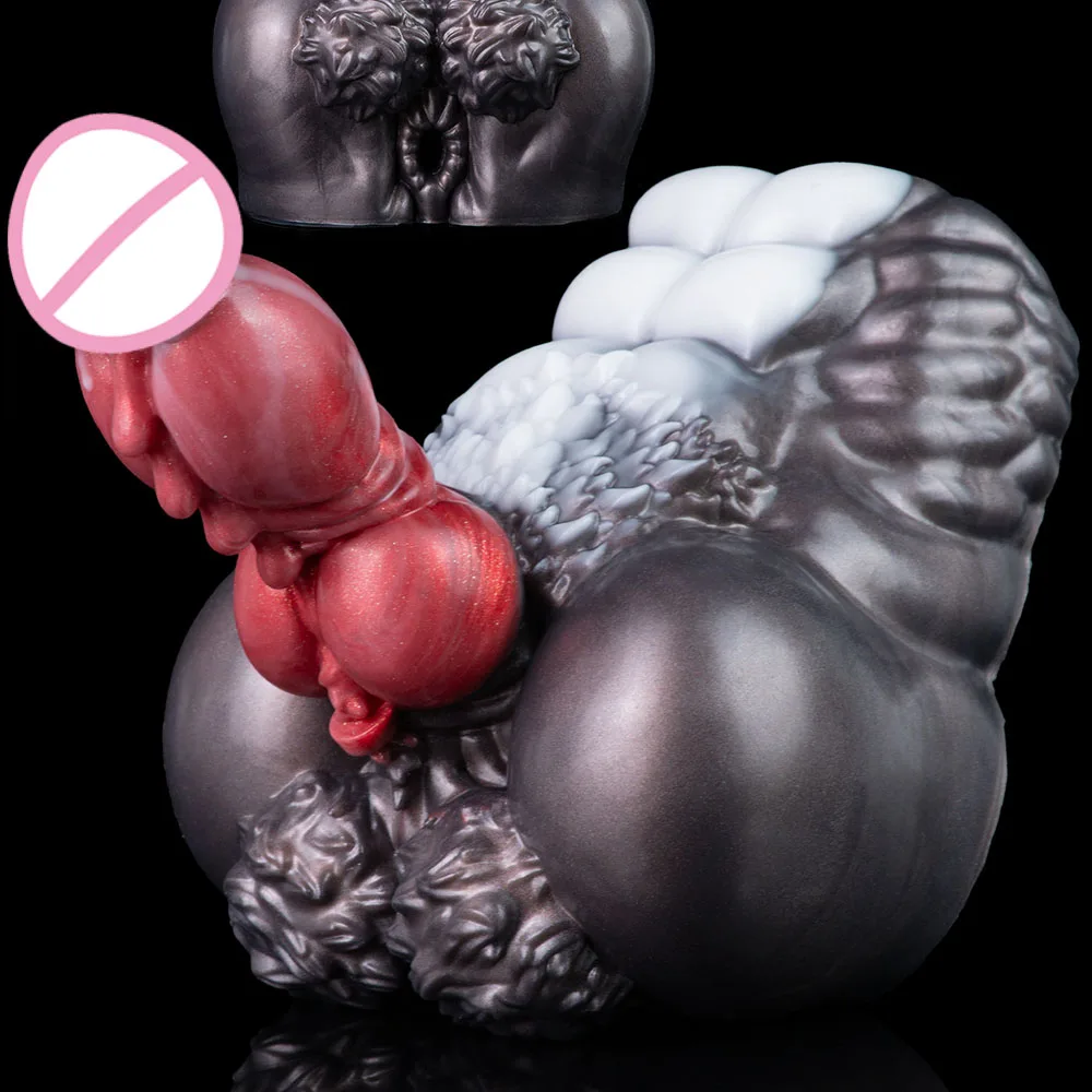 GEEBA Realistic Black Red Monster Male Stroker Cup 현실적인  Textured Demon Scale Vagina Pocket Pussy Adult Onahole Sex Toy for Men