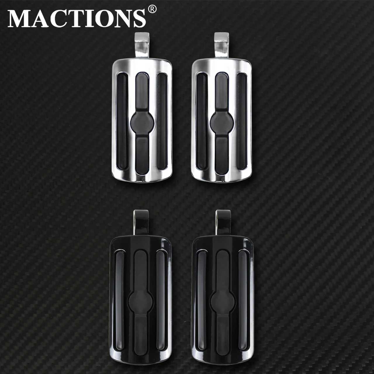 Motorcycle Highway Footpegs Black Chrome Male Mount Foot Rests For Harley Sportster  XL 1200 883 Custom Touring Road Glide Dyna