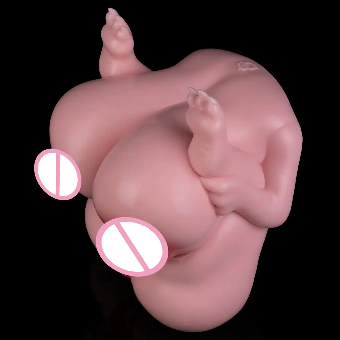 FAAK Silicone Fantasy Male Breasts Sex Man Masturbator with Silicone Pocket Pussy Anal Soft Lifelike Sex Toys Stroker