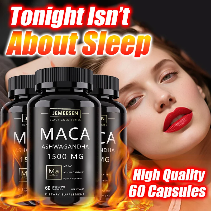 JEMEESEN - Male Enhancing Supplement - 500 mg Ashwagandha 1000 mg Maca Root - Stamina & Energy, Men's Overall Quality