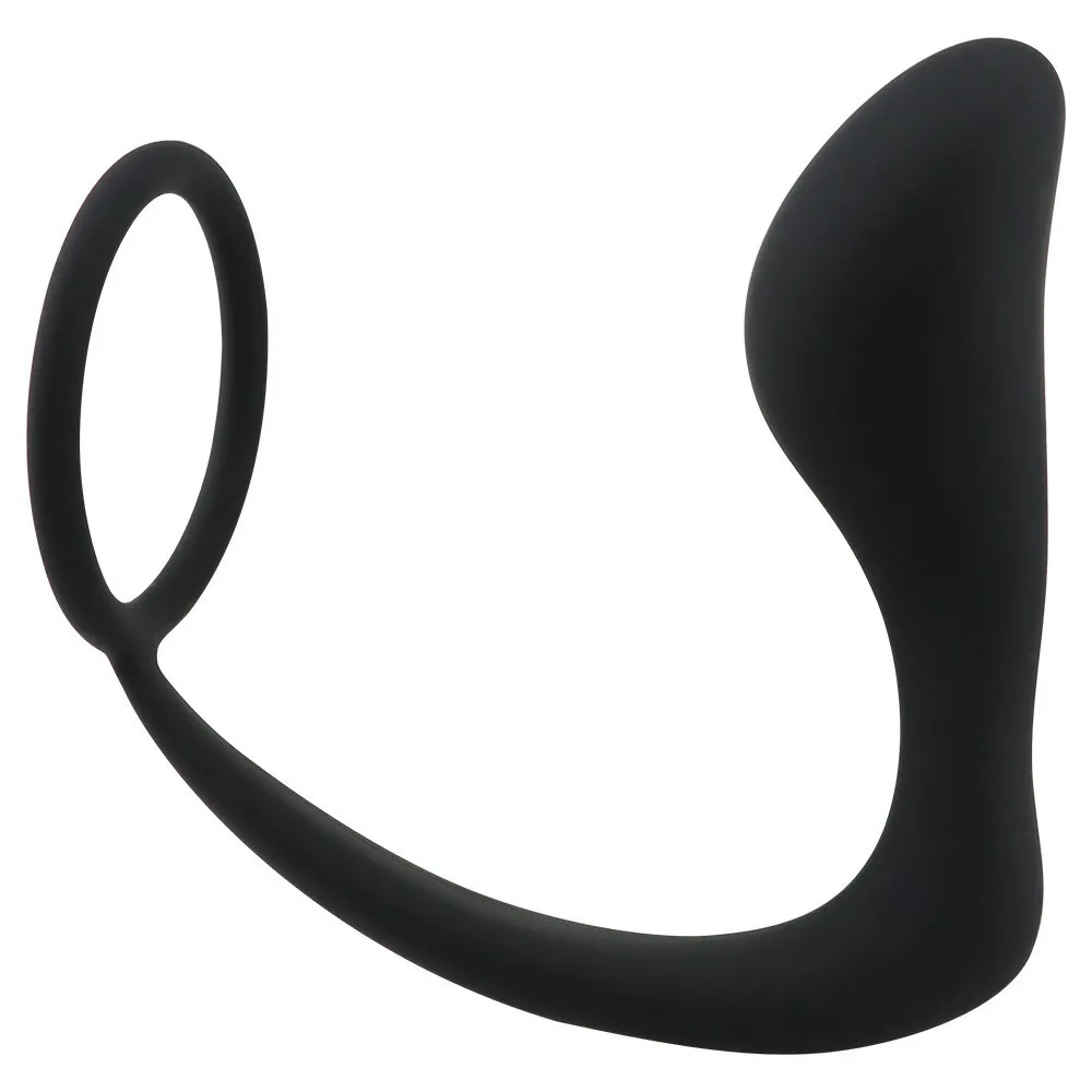 Silica Gel Lock Ring Penis Ring Prostate Massager Adult Sex Toys for Men Back Court Beads Male Butt Plug Couple Sharing Cock