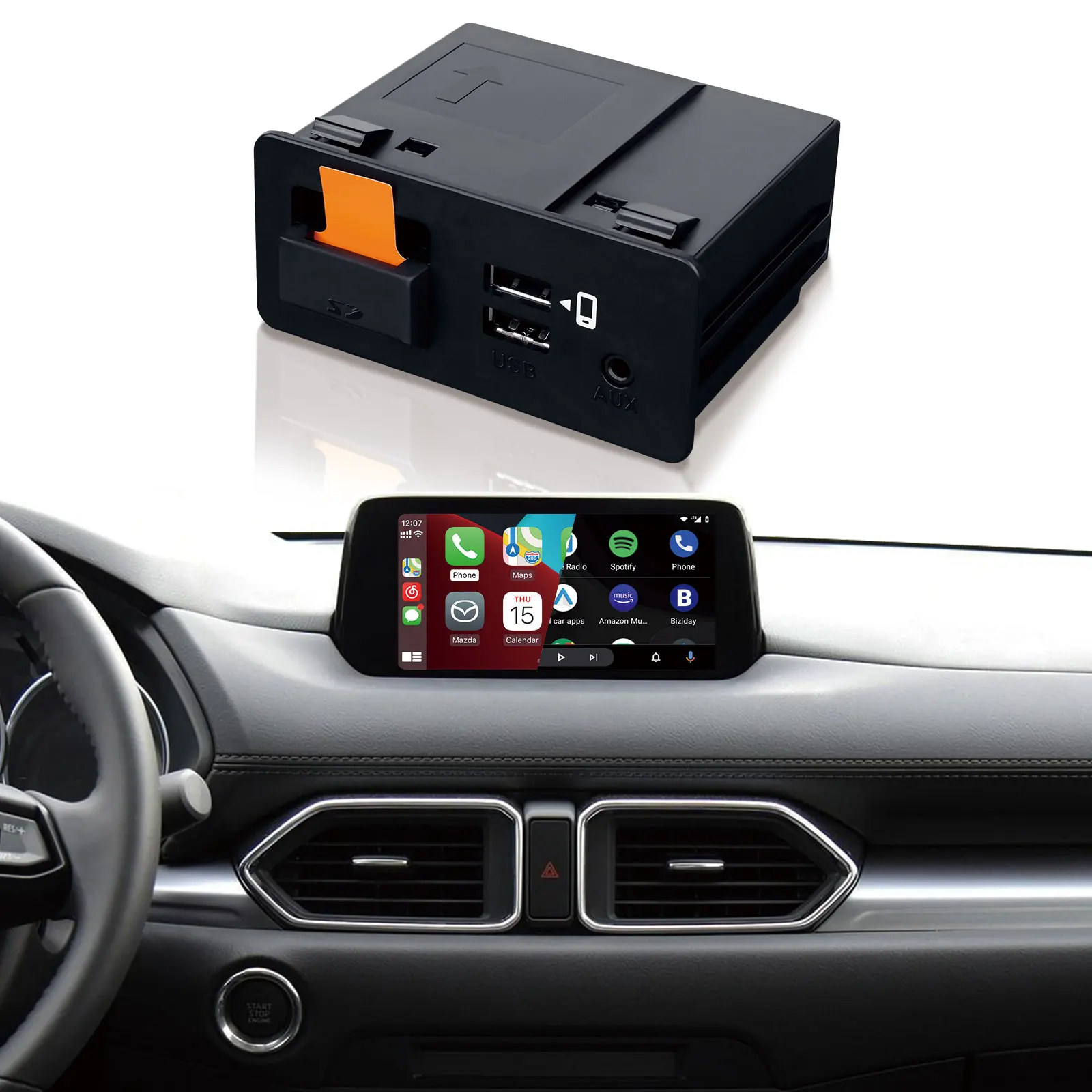 For Mazda CX9 Android Auto USB Adapter TK78 66 9U0C C922-V6-605A Modular USB Retrofit Kit