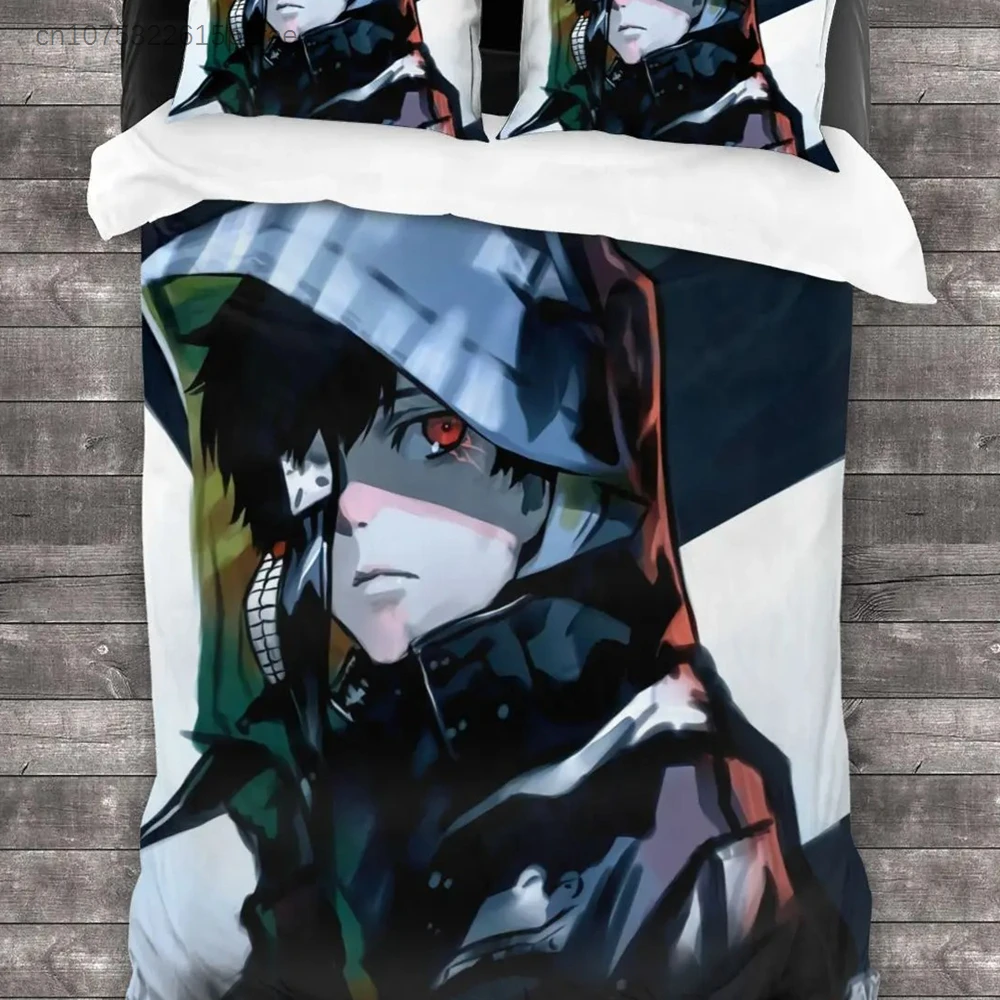 2014 Tokyo Ghoul Bedding Set For Bedroom Soft Modern Bedspreads Comefortable Kids Duvet Cover Quilt Cover And Pillowcase