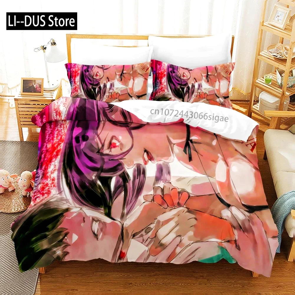 Anime Tokyo Ghoul 3D Printed Duvet Case Pillowcase Bedding Set Twin Full Queen King Size For Kids Bedroom Decor