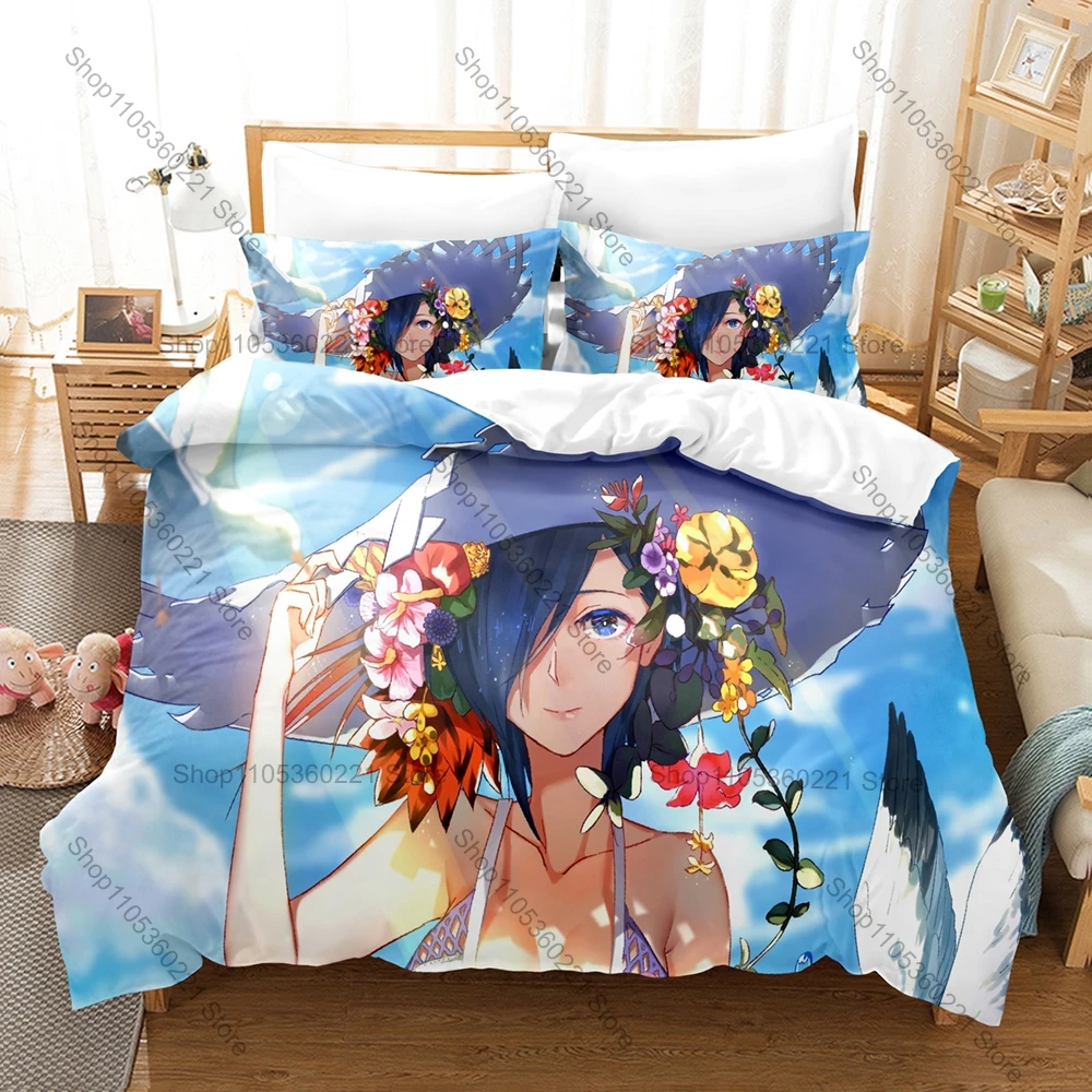 Personality 3D Printed Tokyo Ghoul Kirishima Touka Bedding Set New Duvet Cover With Pillowcases Single Double Full Size