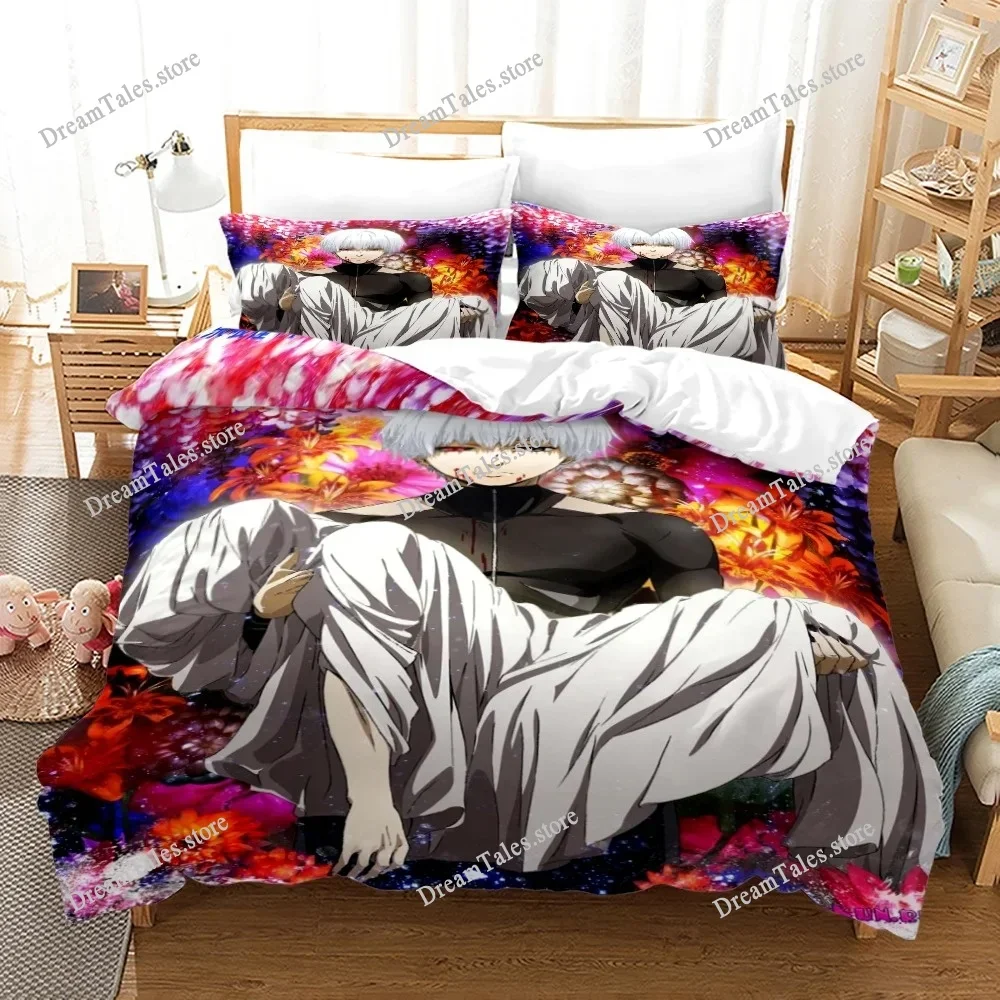 Tokyo Ghoul Bedding Set Single Twin Full Queen King Size Bed Set Aldult Kid Bedroom Duvet Cover Sets 3D Print Anime Kawaii369