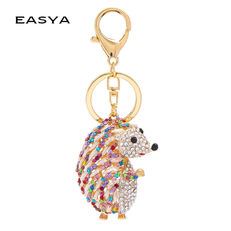 New Hedgehog Toys Key Chain Ring Pendant Plush Toy Animal  Key ring Car Bag Exquisite Small Pendant Couple Keychain