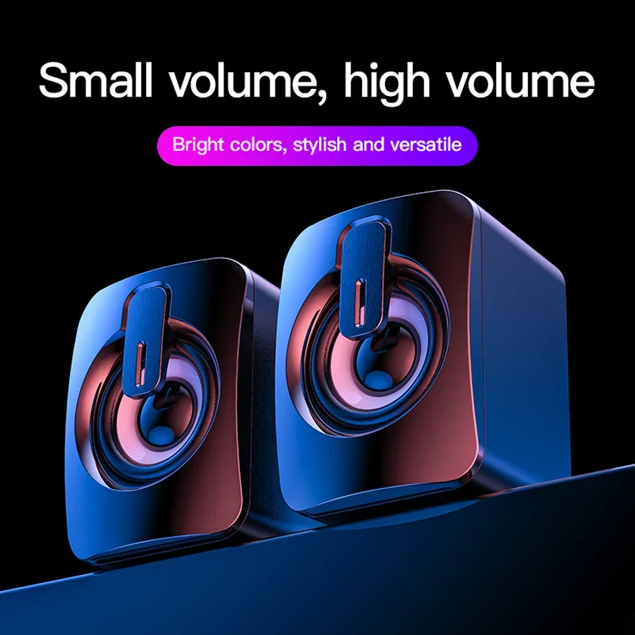 Stereo Speaker For Desktop Computer Laptop PC Notebook Wired Mini Home Musical Music Sound Box Caixa De Som Portable Altavoces