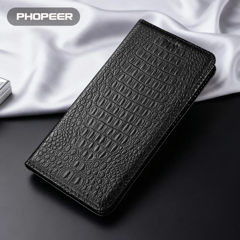 Luxury Genuine Leather Phone Case For Realme V70 60 50 30 25 23 20 15 13 11 5 3 T S FE Pro Crocodile back phone case