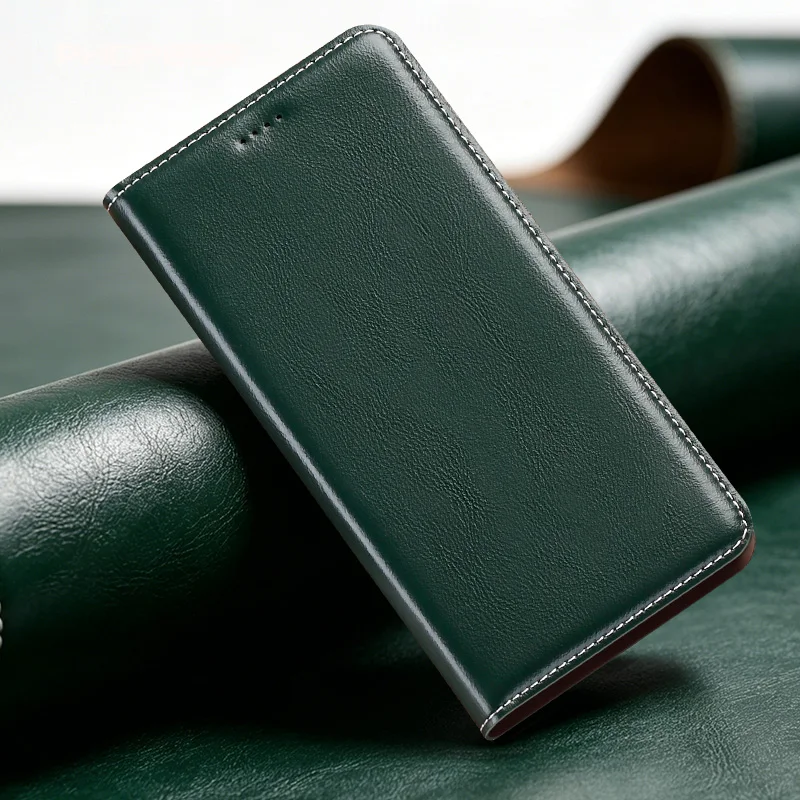Luxury genuine leather Babylon flip case for Vivo X300 200 100 90 80 70 50 30 S T FE Pro Ultra Mini  Flip magnetic phone case